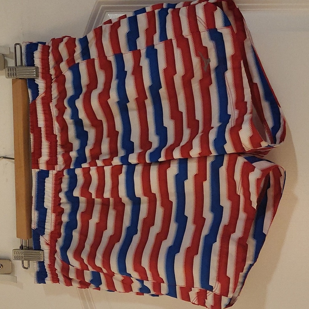 Mizuno Red White and Blue 2 n 1 running shorts - never worn